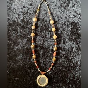 Antique 1888 Queen Victoria penny necklace